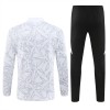 Real Madrid Trainings Sweatshirt Kwart-Zip 2024-25 Witte